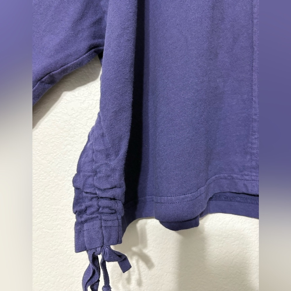 PacifiCotton by Bryn Walker Irene Jacket in Purple Cotton. Made in USA. Buttonup - Picture 4 of 15
